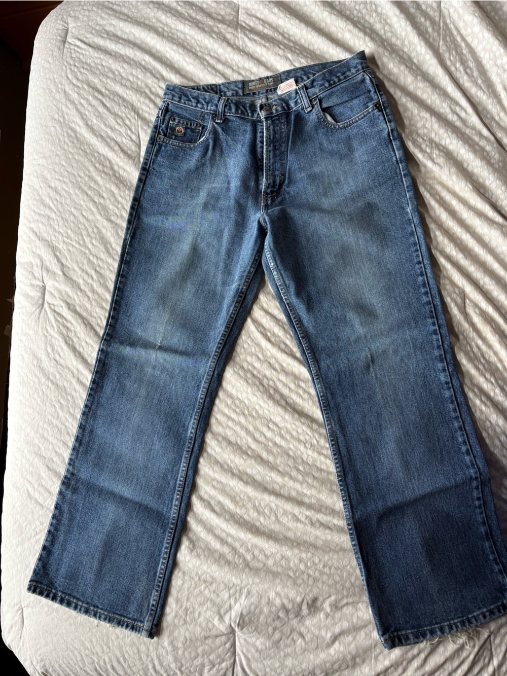 Roots Women's Straight Jeans in Medium Blue Wash